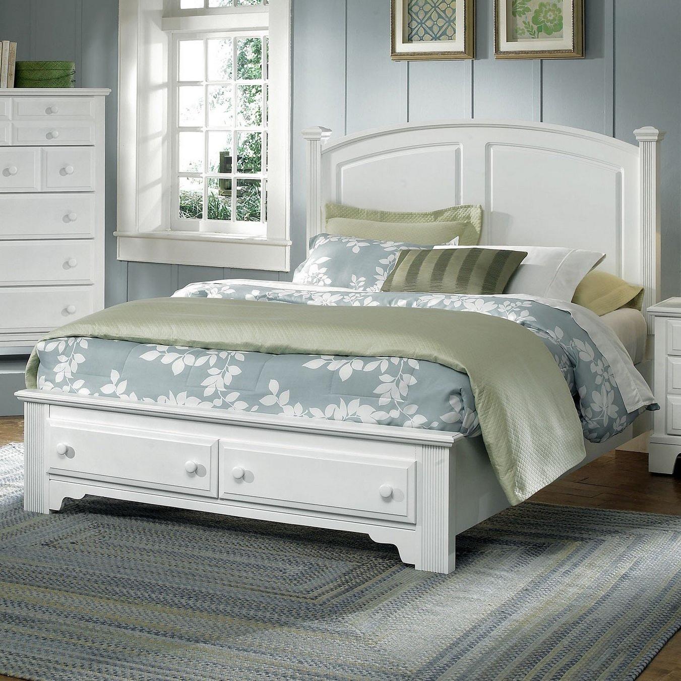 Vaughan Bassett Hamilton/Franklin Queen Panel Storage Bed Johnny